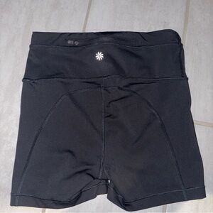 Athleta Accelerate Shortie, Black Women's BikerShorts, XS